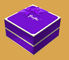Lila 1100 g/m² Karton Papier Geschenkbox Kundenspezifische Weinkartons Karton