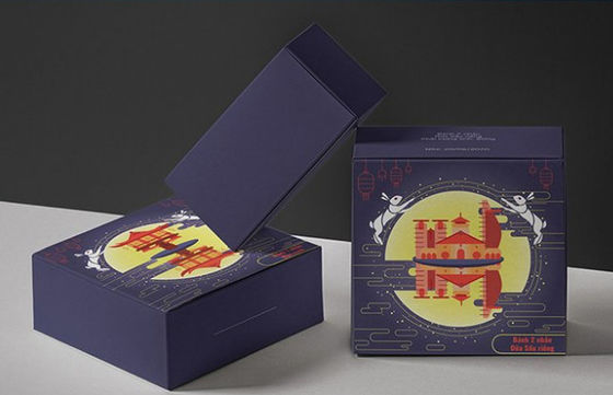Gewohnheit 6C druckte Verpackenkästen 300gsm Litho lamelliert gerunzelt